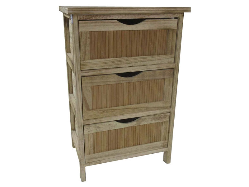 Badezimmer-Aufbewahrung PRIDE natürliches holz 27x37x57cm