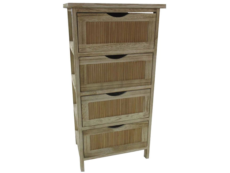 Badezimmer-Aufbewahrung PRIDE natürliches holz 27x37x73cm