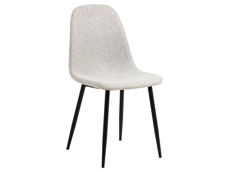 Stuhl CELIA Stoff hellgrau