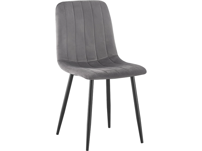 Stuhl BOBBY Stoff grau anthrazit