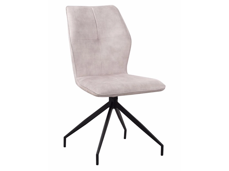 Stuhl JULES Samt farbe leinen Drehsitz