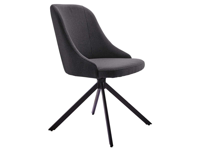 Stuhl ALEX Polyester schwarz Drehsitz