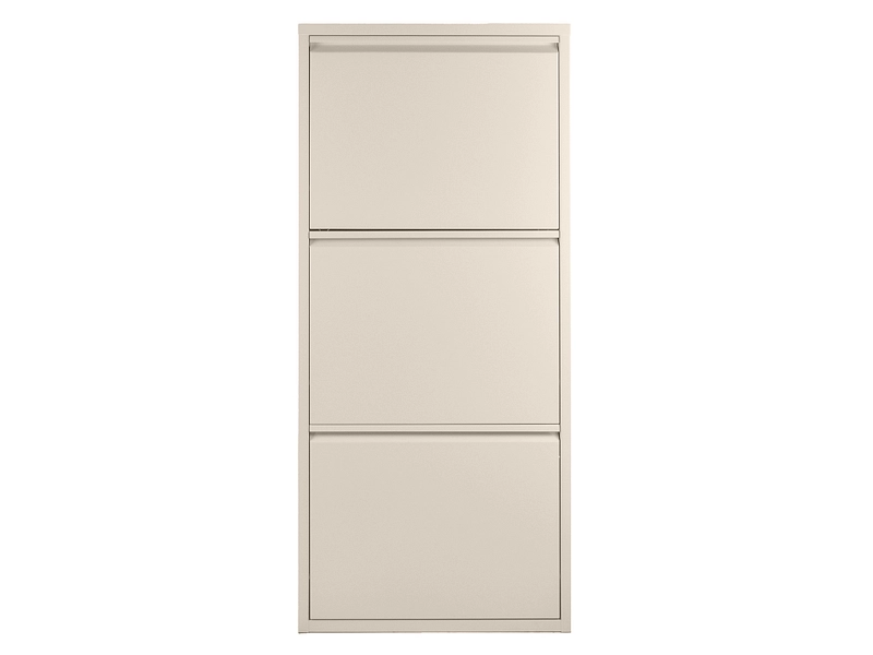 Scarpiera ALU 6 paia 3 ribalte beige
