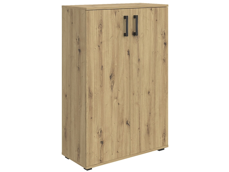 Meuble à chaussures MINI LUXA 20 paires 2 portes chêne artisan