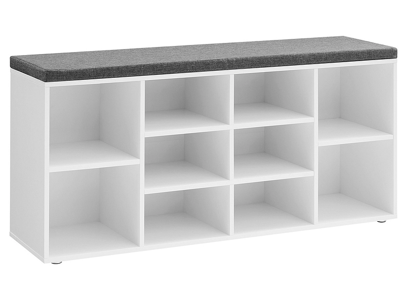 Bank für Schuhe SONGMICS BENCH 10 Paar Schuhe weiss
