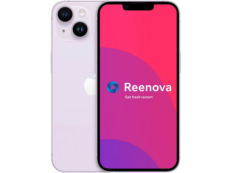 APPLE iPhone 14 violett Refurbished A 128GB 5G