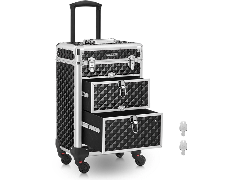Kosmetikkoffer PRO schwarz 34x24x56cm