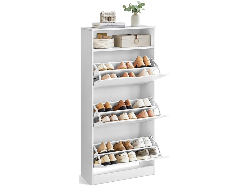 Schuhmöbel SONGMICS LIGHTY 18 Paar Schuhe weiss
