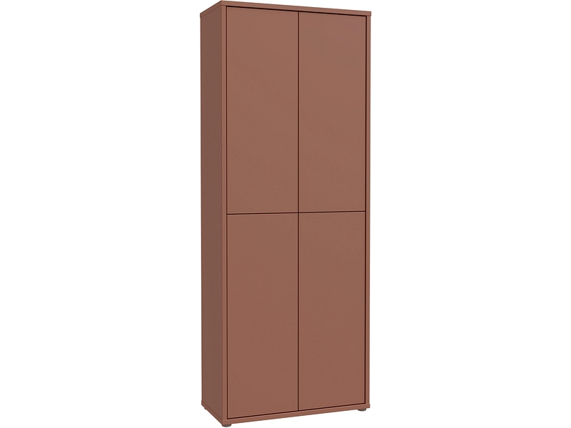 Schuhschrank ALICE SPRINGS 25 Paar Schuhe 4 Türen terrakotta