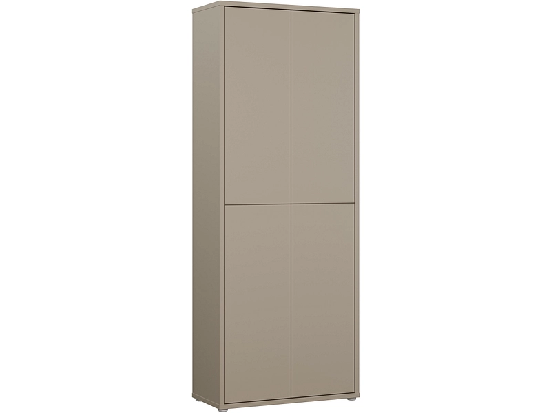 Schuhschrank ALICE SPRINGS 25 Paar Schuhe 4 Türen taupe
