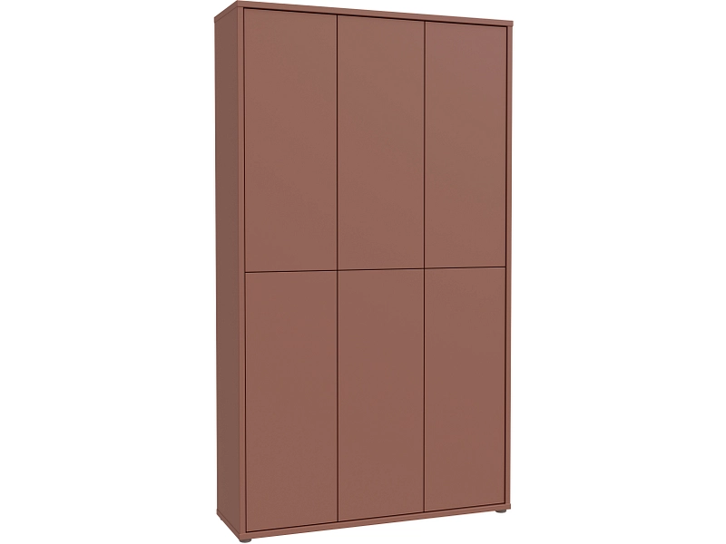 Schuhschrank ALICE SPRINGS 30 Paar Schuhe 6 Türen terrakotta