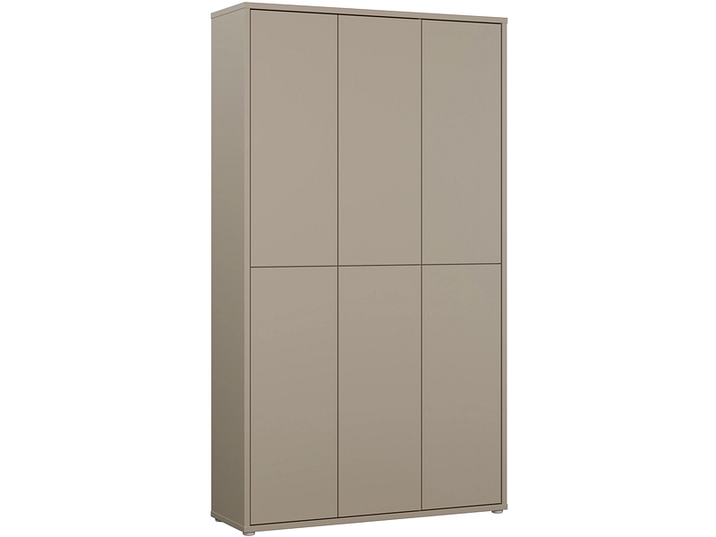 Schuhschrank ALICE SPRINGS 30 Paar Schuhe 6 Türen taupe