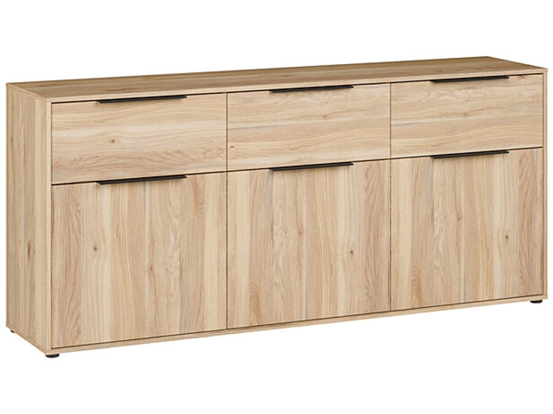 Sideboard ORKNEY 3 Türen 3 Schubladen 41.4x182.6x81.7cm holz dekor