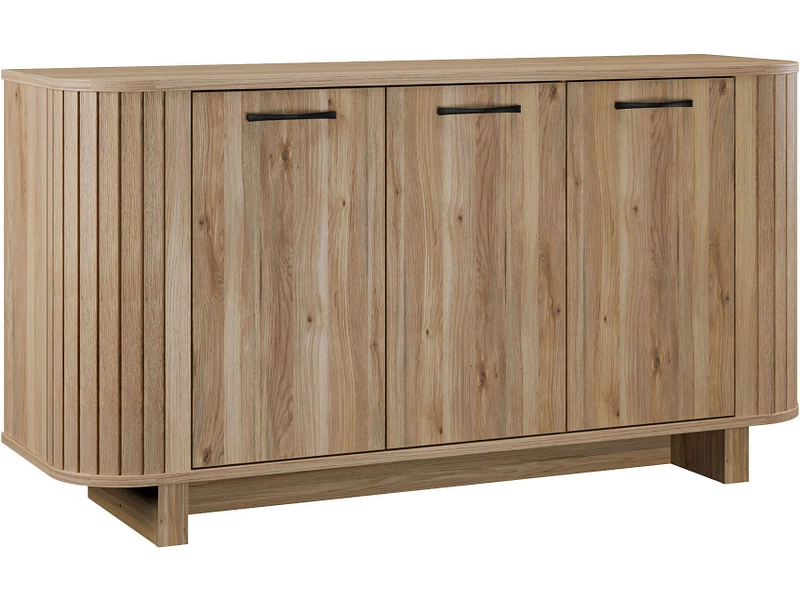 Sideboard FORMSWIFT 3 Türen 50.2x164.8x88.1cm holz dekor