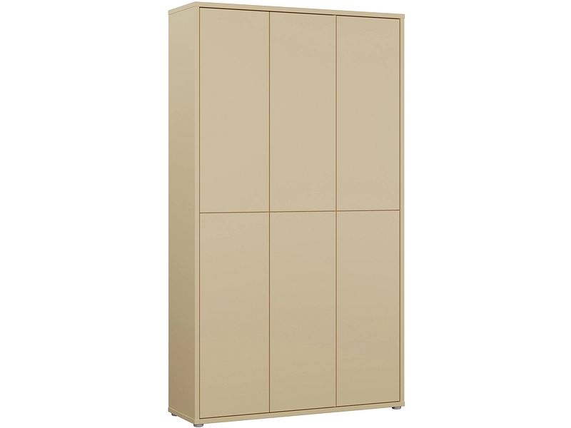 Schuhschrank ALICE SPRINGS 40 Paar Schuhe 6 Türen gelb