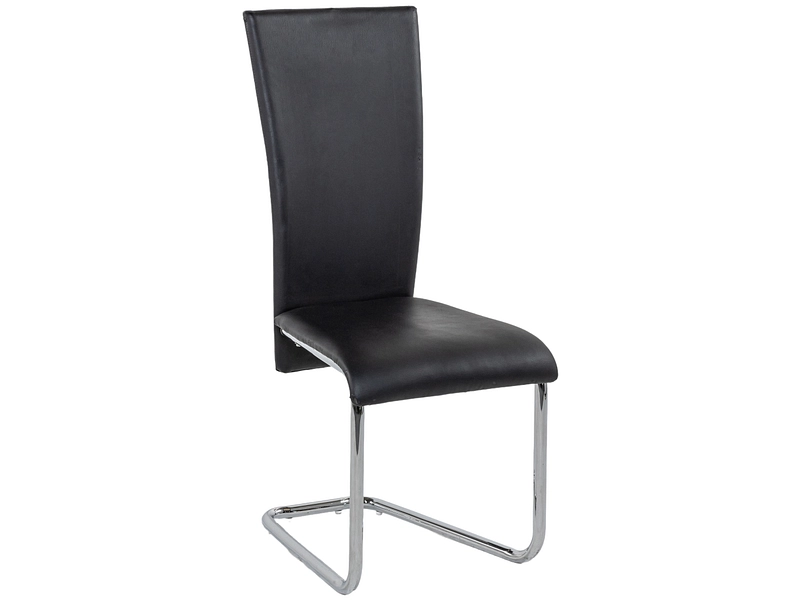 Stuhl STAN Synthetisches Leder schwarz