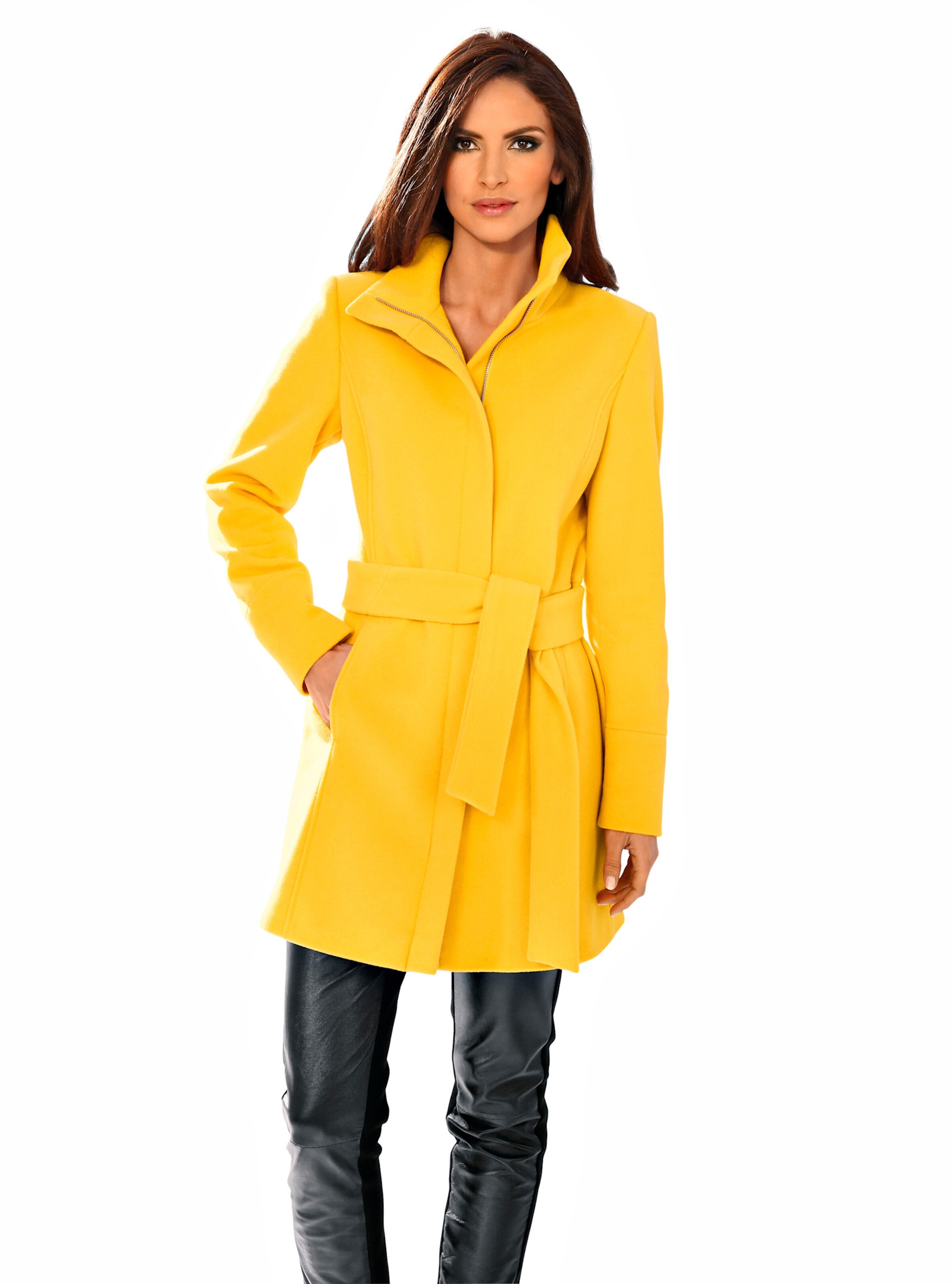 Woll-Jacke in gelb von heine