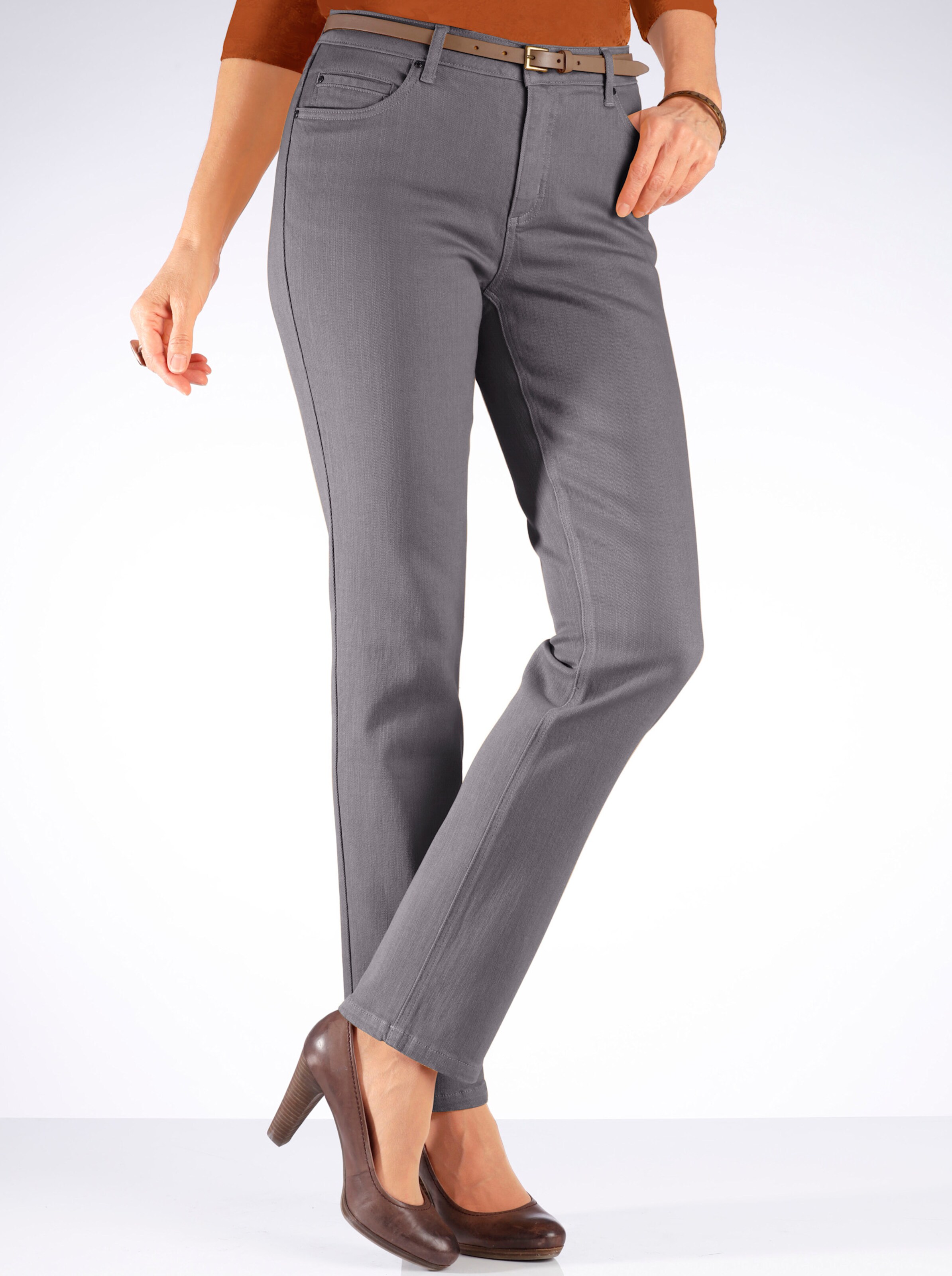 Jeans in anthrazit von heine