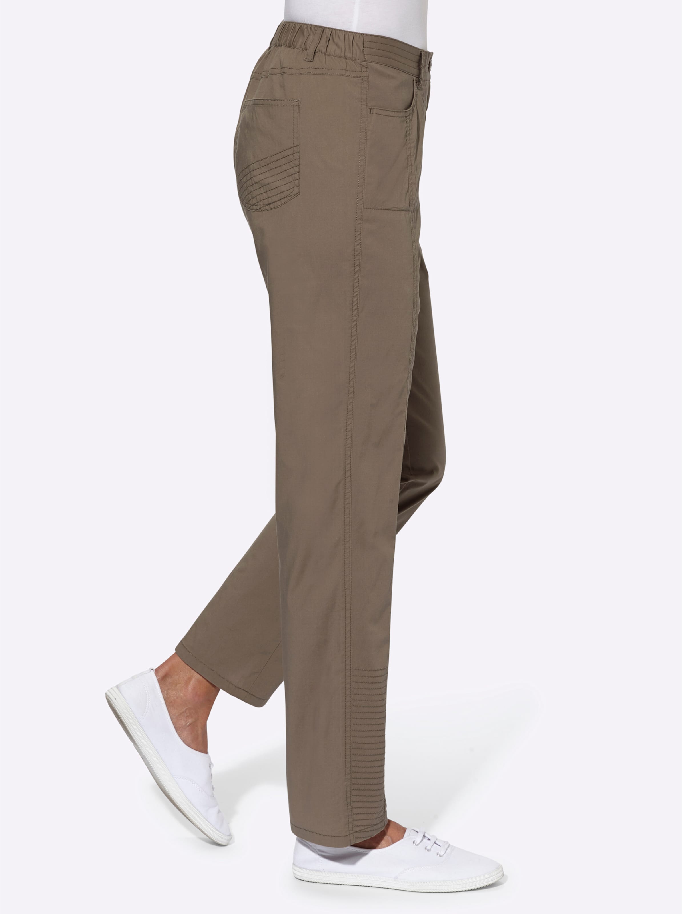 Stretch-Hose in taupe von heine