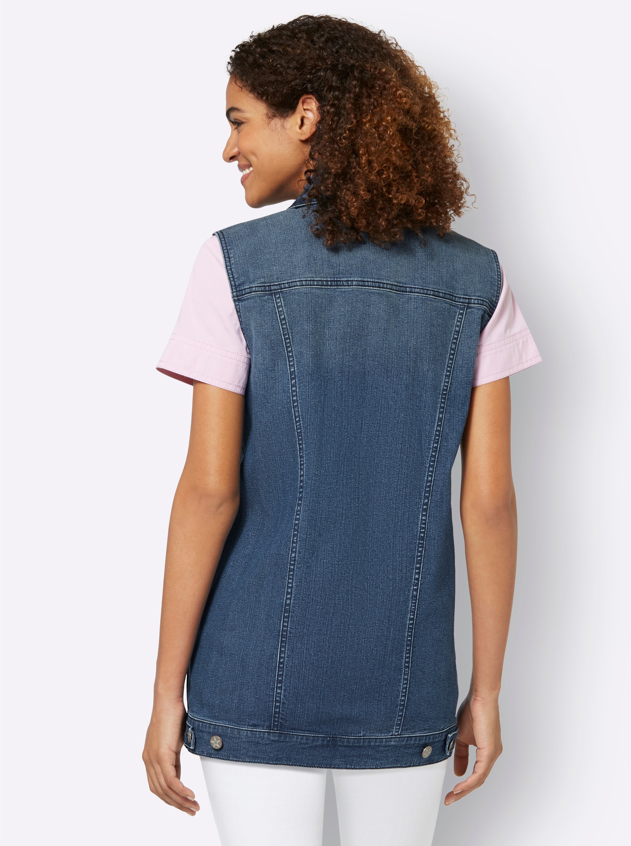 Jeansweste in blue-stone-washed von heine