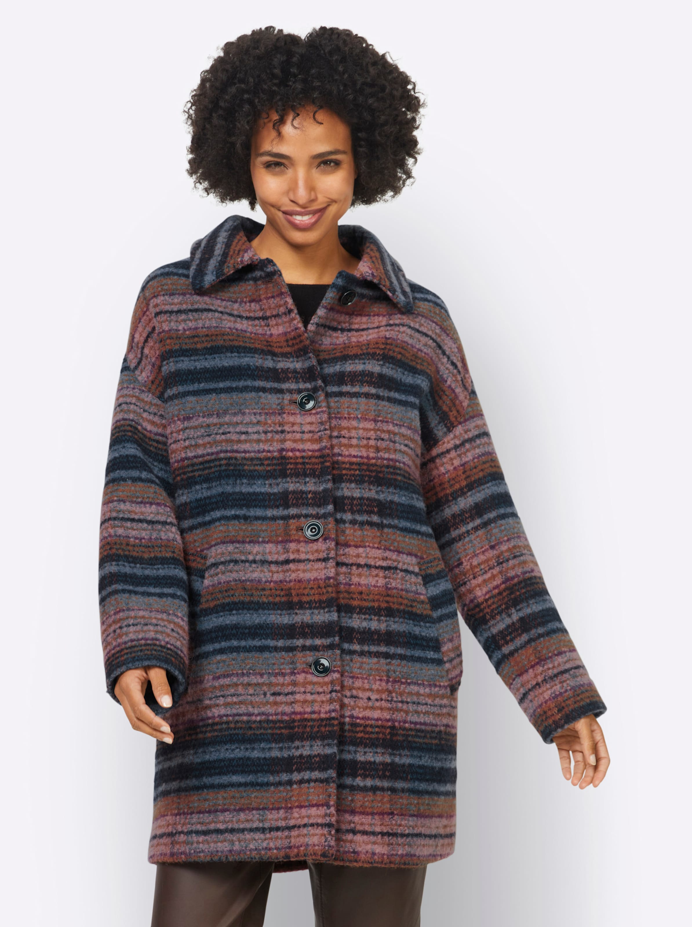 Jacke in topas-altrosa-gemustert von heine