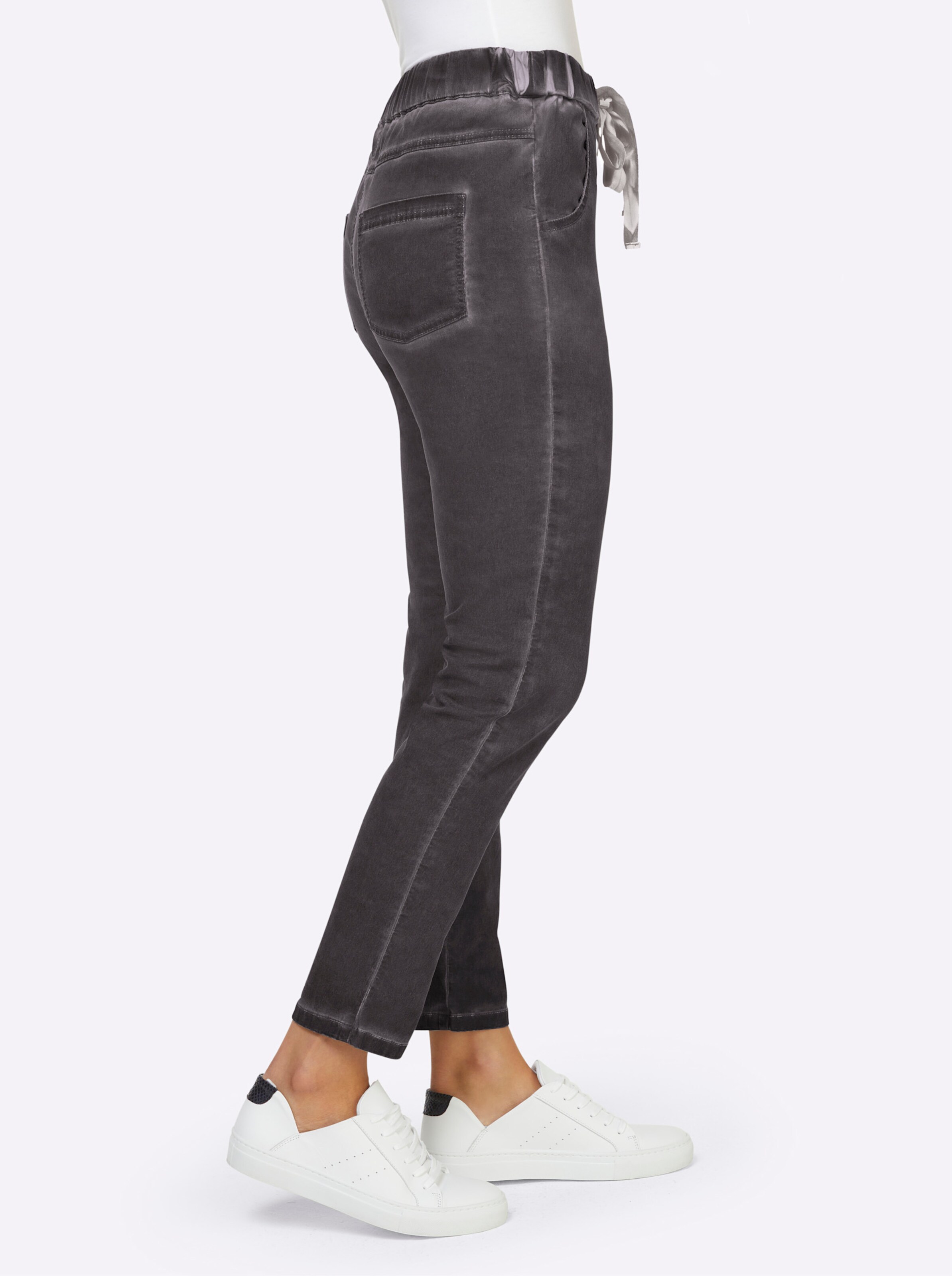 Jogginghose in steingrau von heine