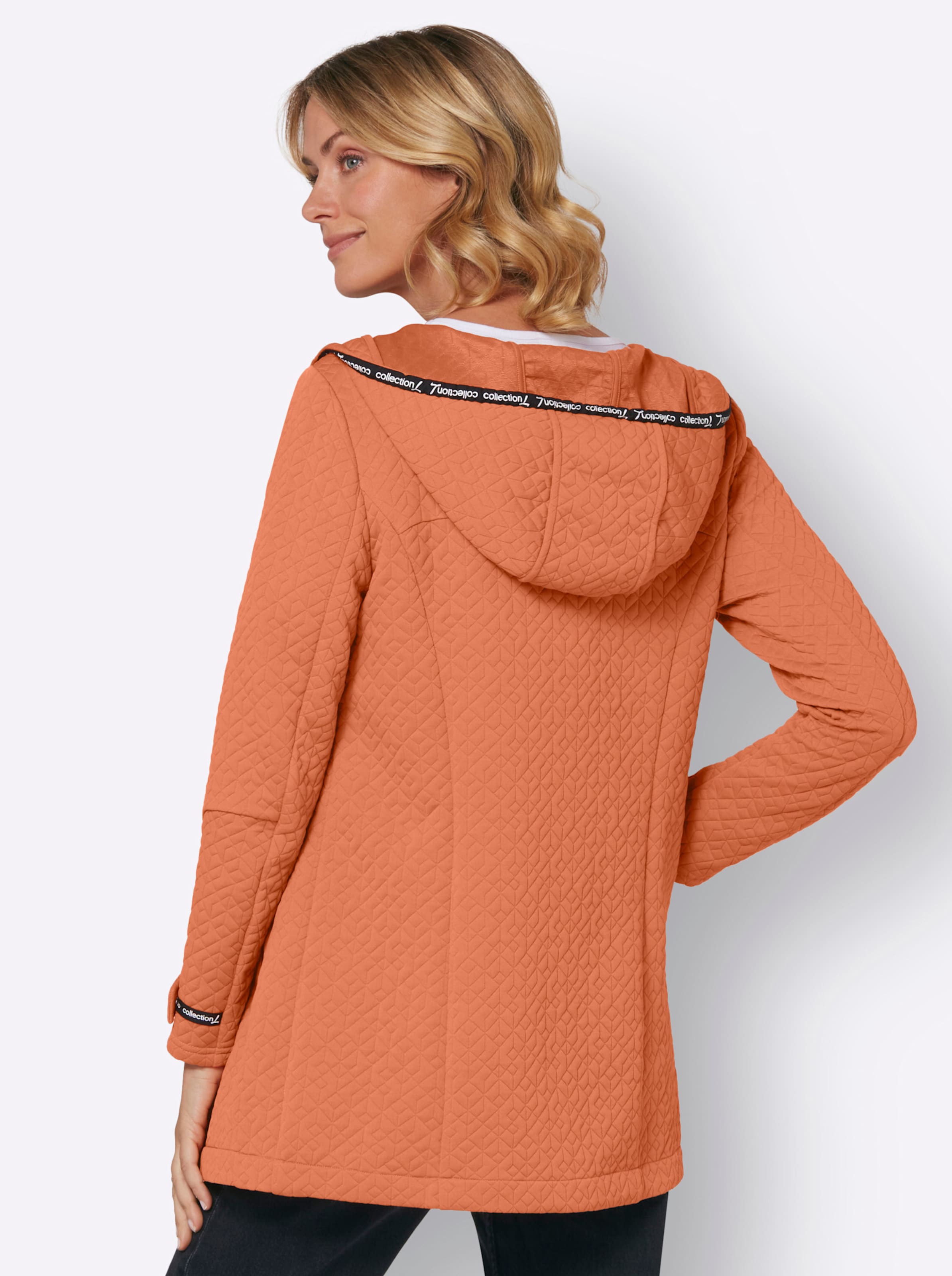 Jersey-Jacke in papaya von heine