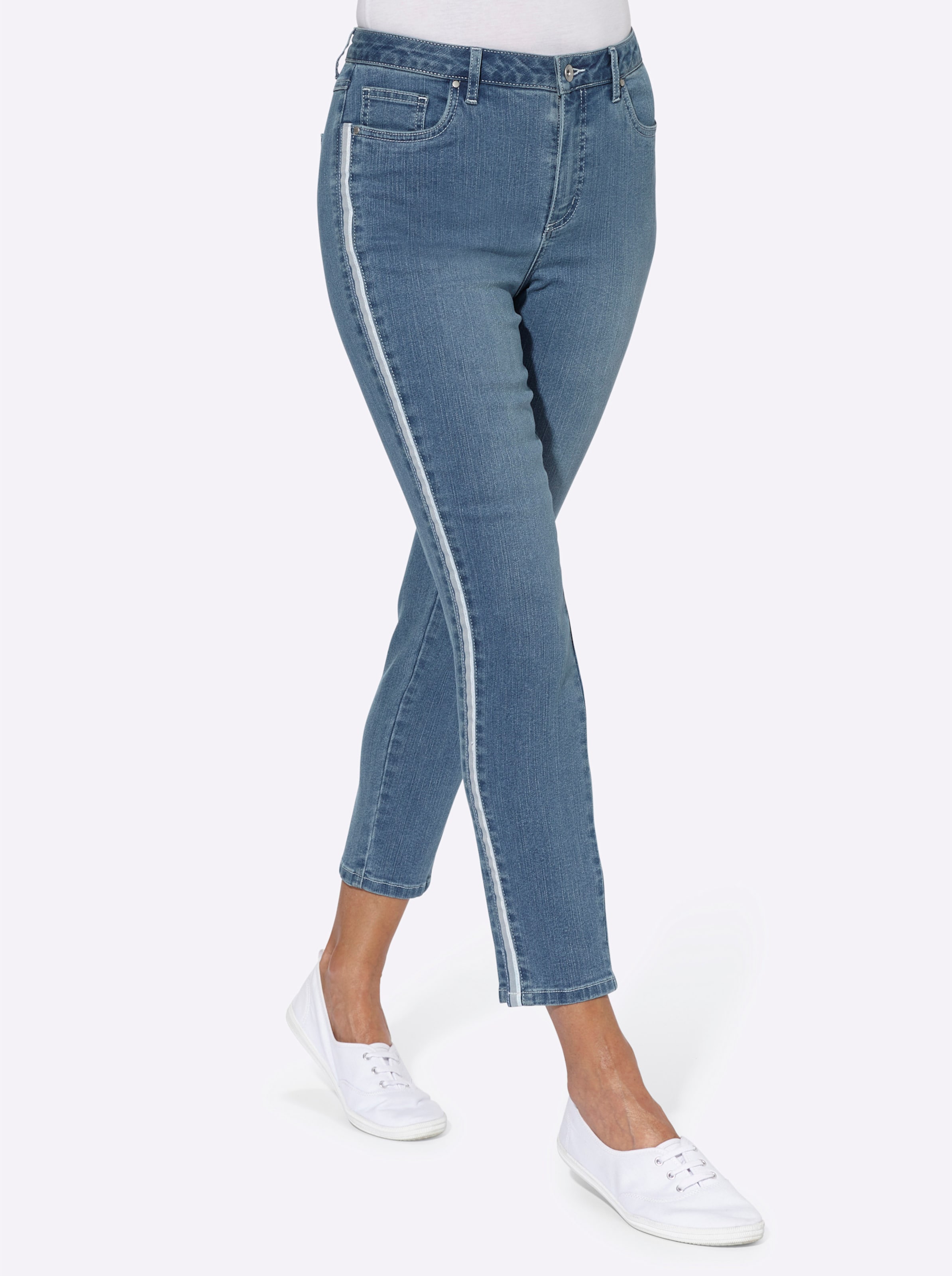 7/8-Jeans in blue-bleached von heine