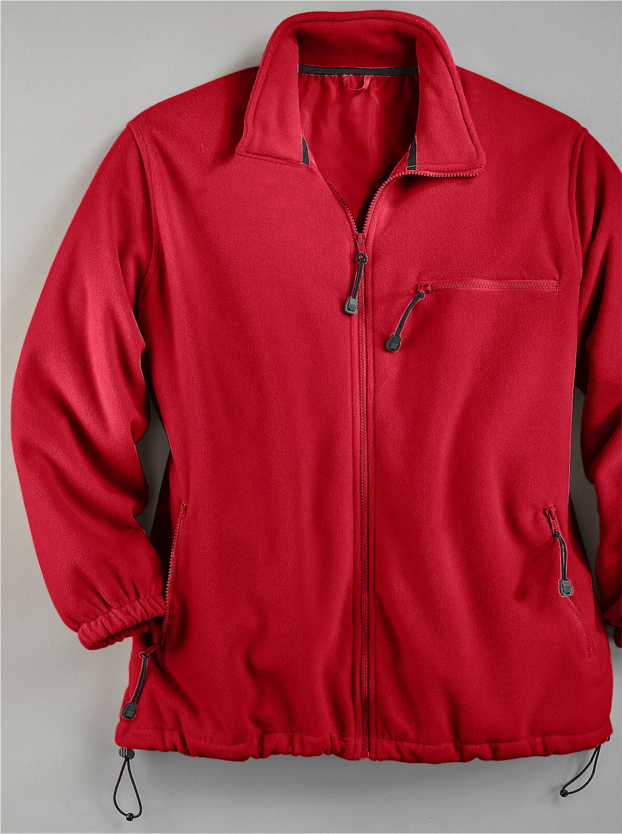 Fleece-Jacke in rot von heine