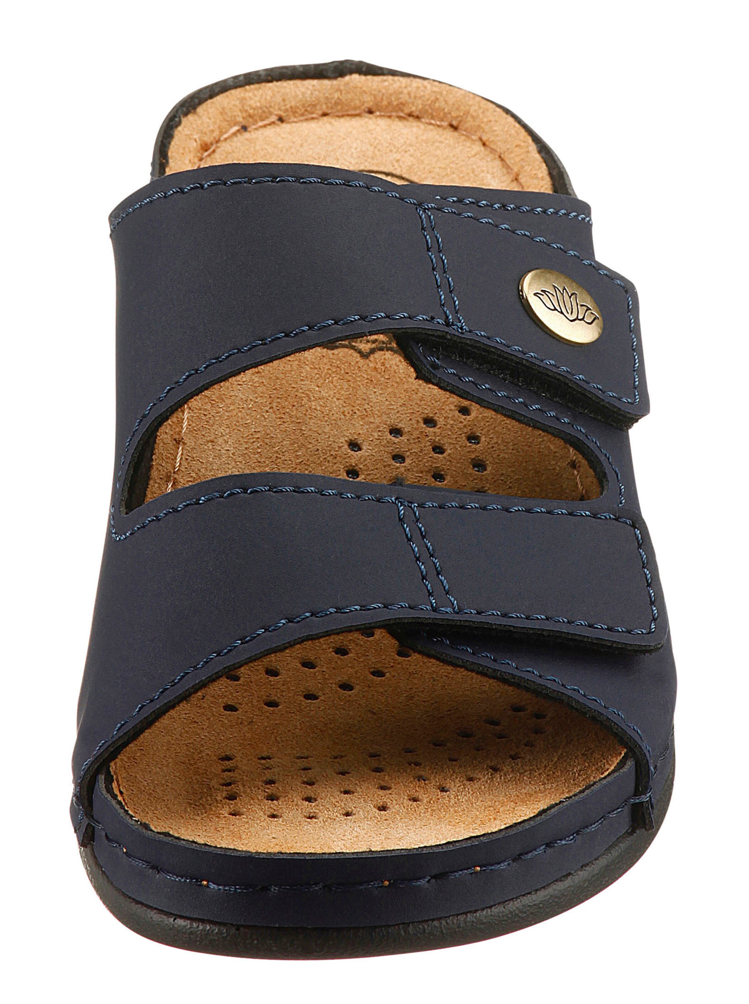 Pantolette in marine von Franken Schuhe