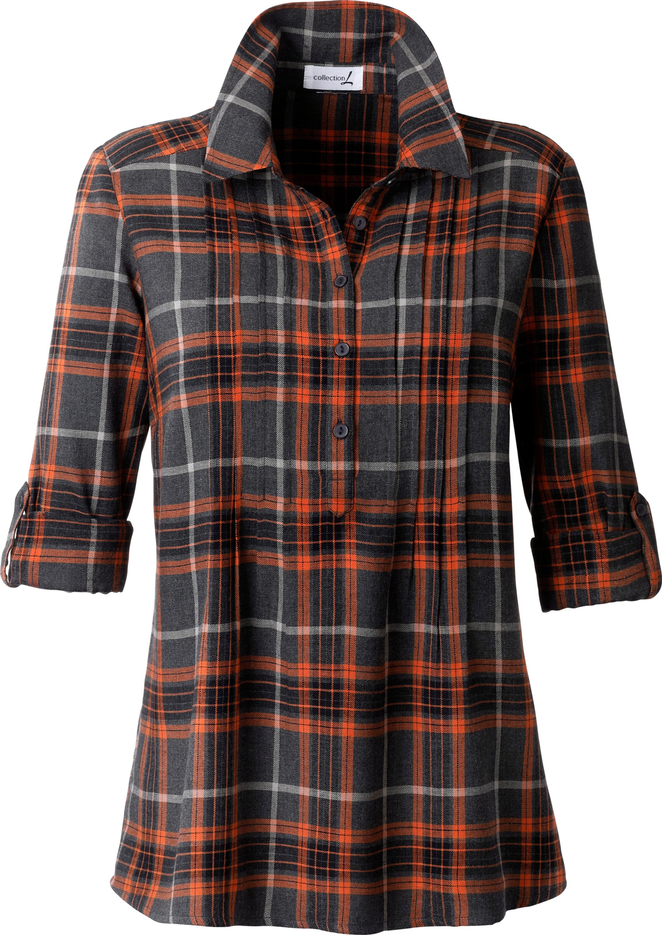 Karobluse in kupferfarben-kariert von heine