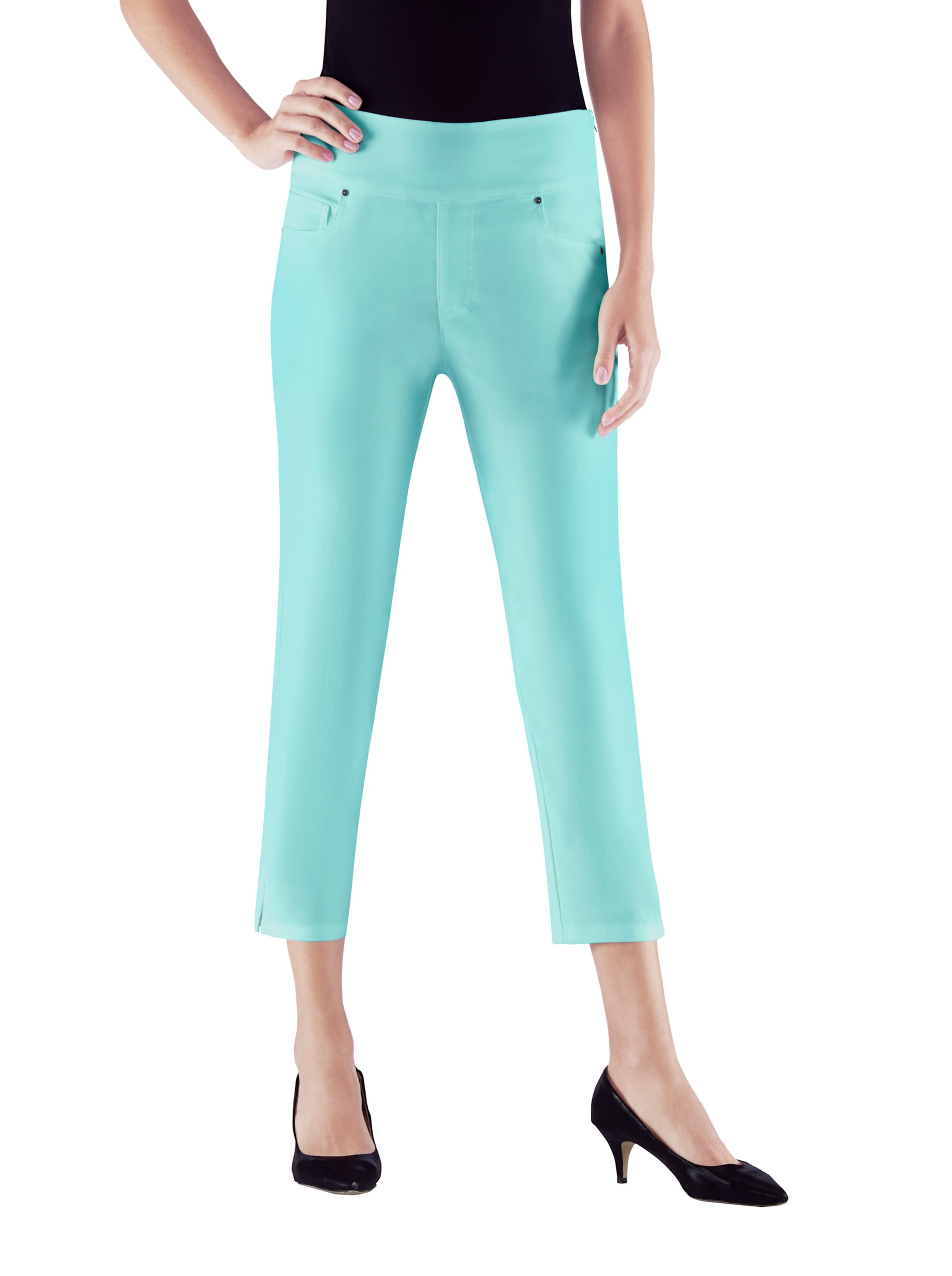 Stretch-Hose in aqua von heine