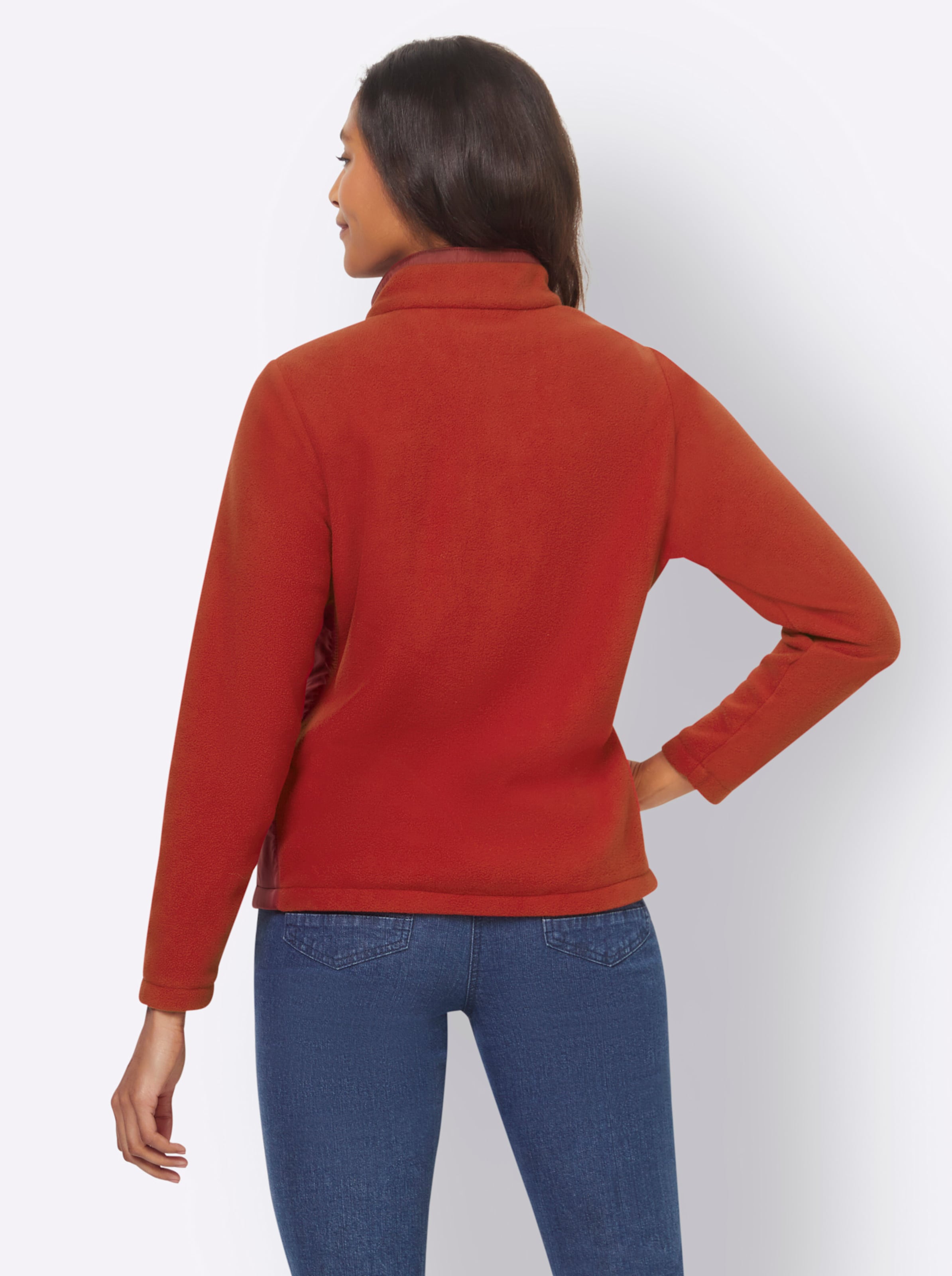 Fleece-Jacke in kirsche von heine