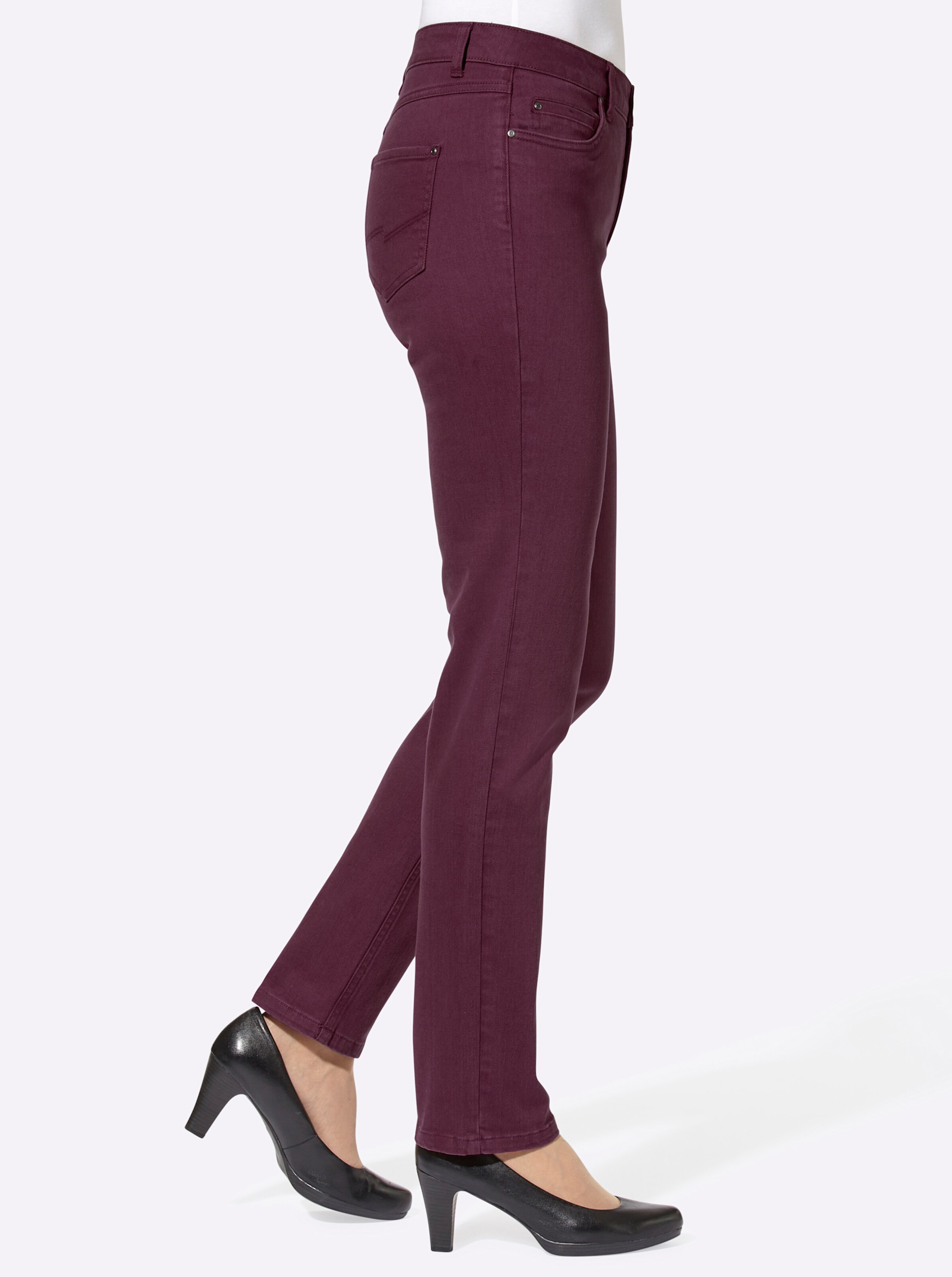 Jeans in burgund von heine