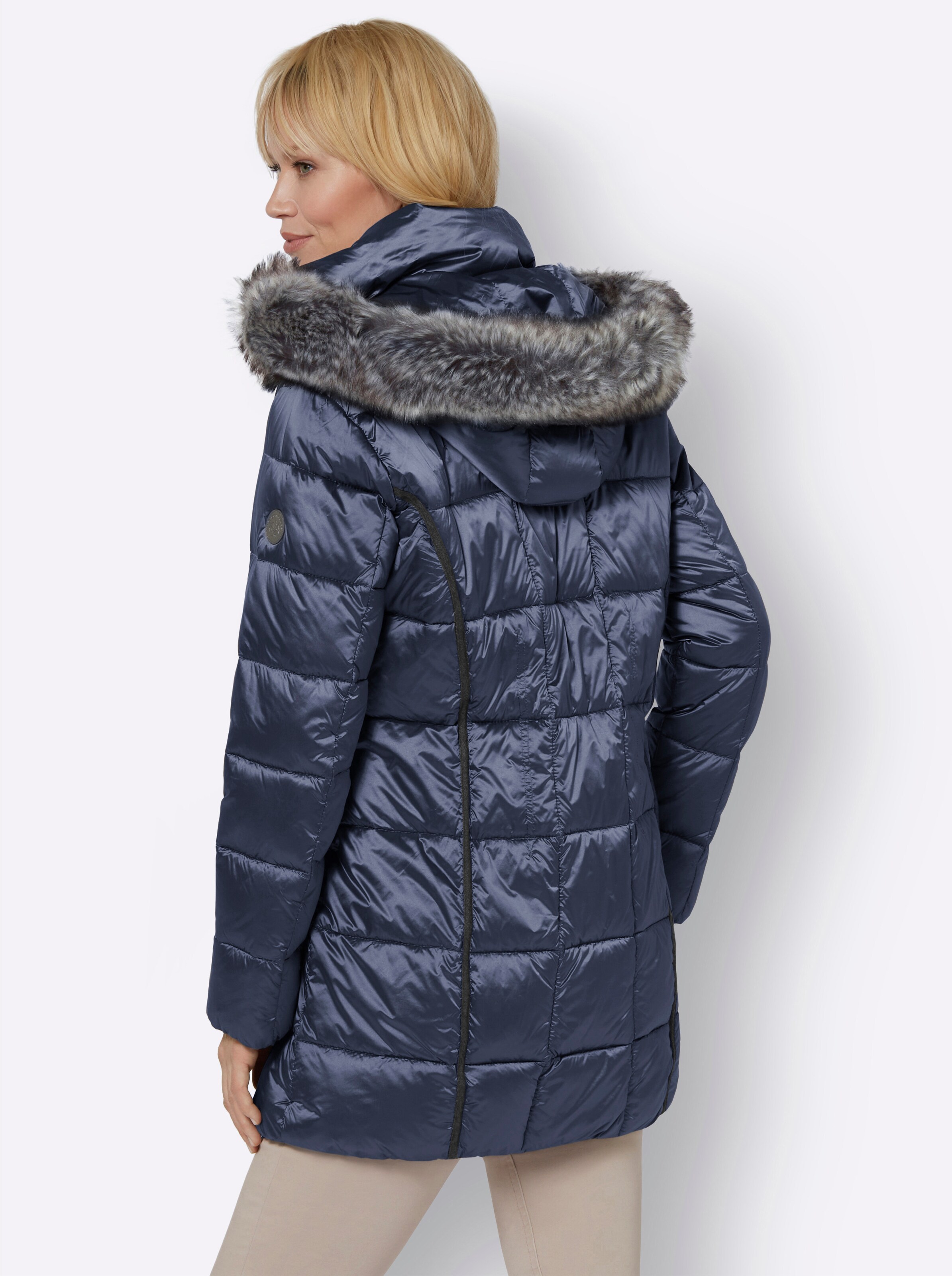 Steppjacke in marine von Green Goose