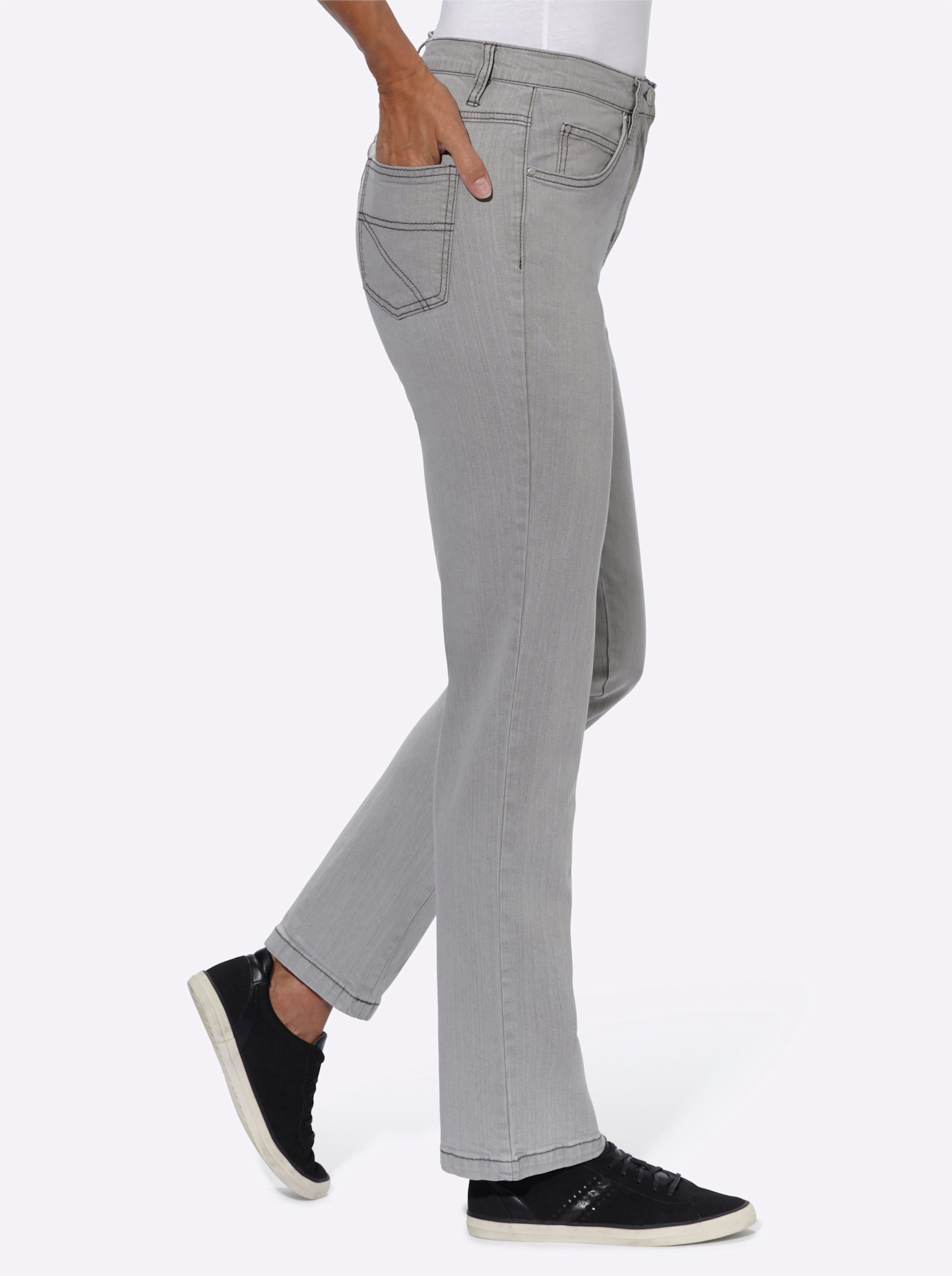 5-Pocket-Jeans in grey-denim von heine