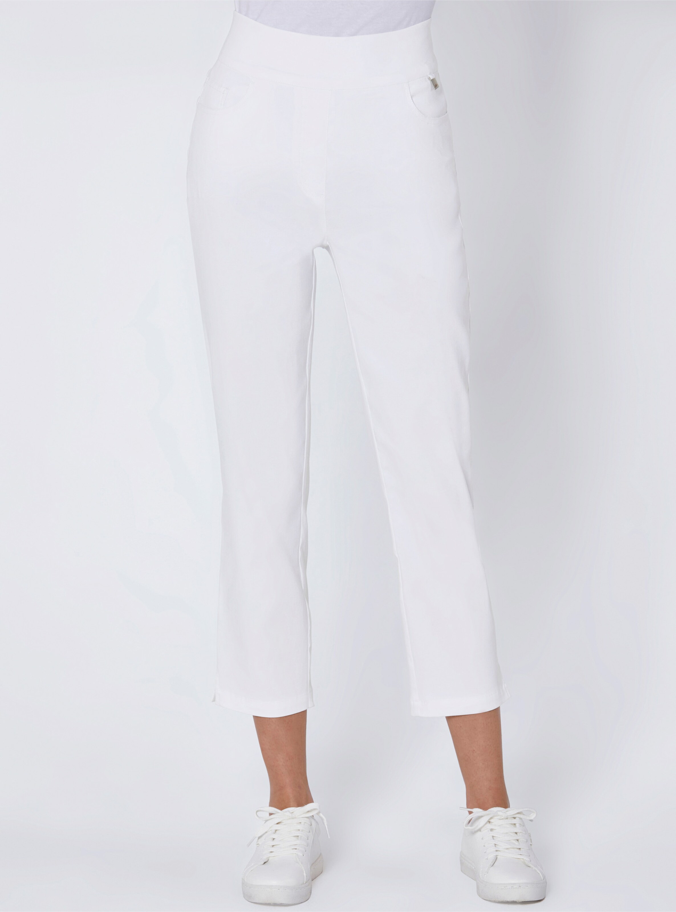 Lyocell-7/8-Hose in weiss von CREATION L PREMIUM