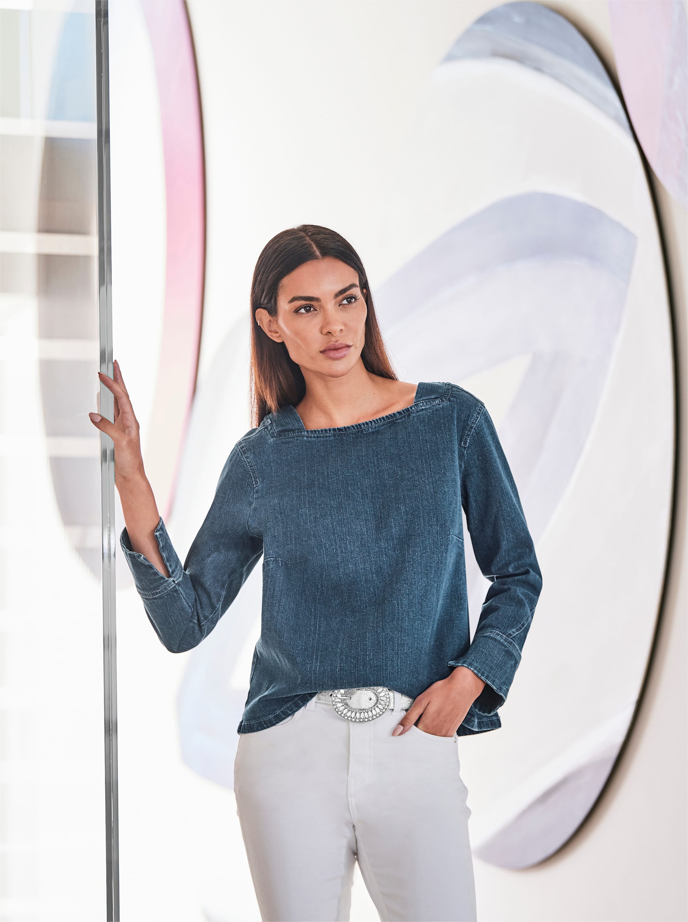 Gürtel in silberfarben von heine