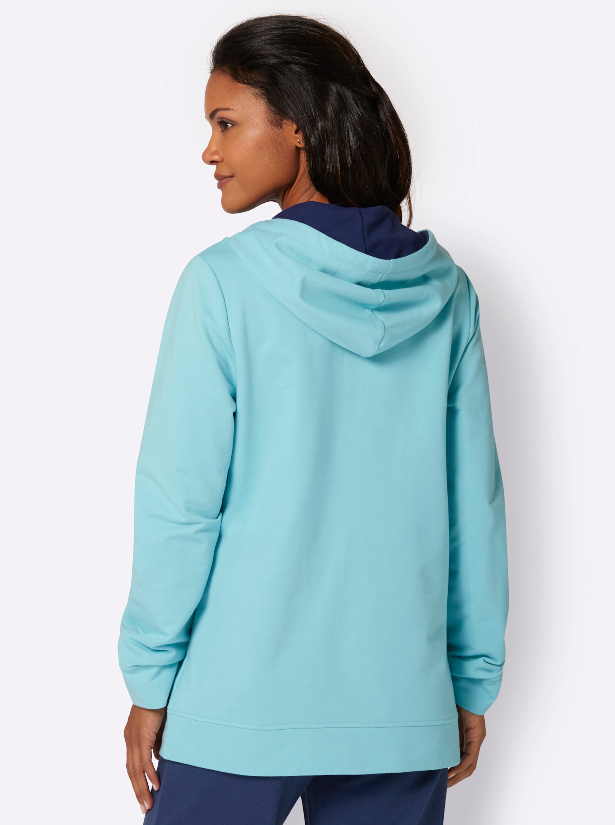 Jacke in mint-jeansblau von feel good