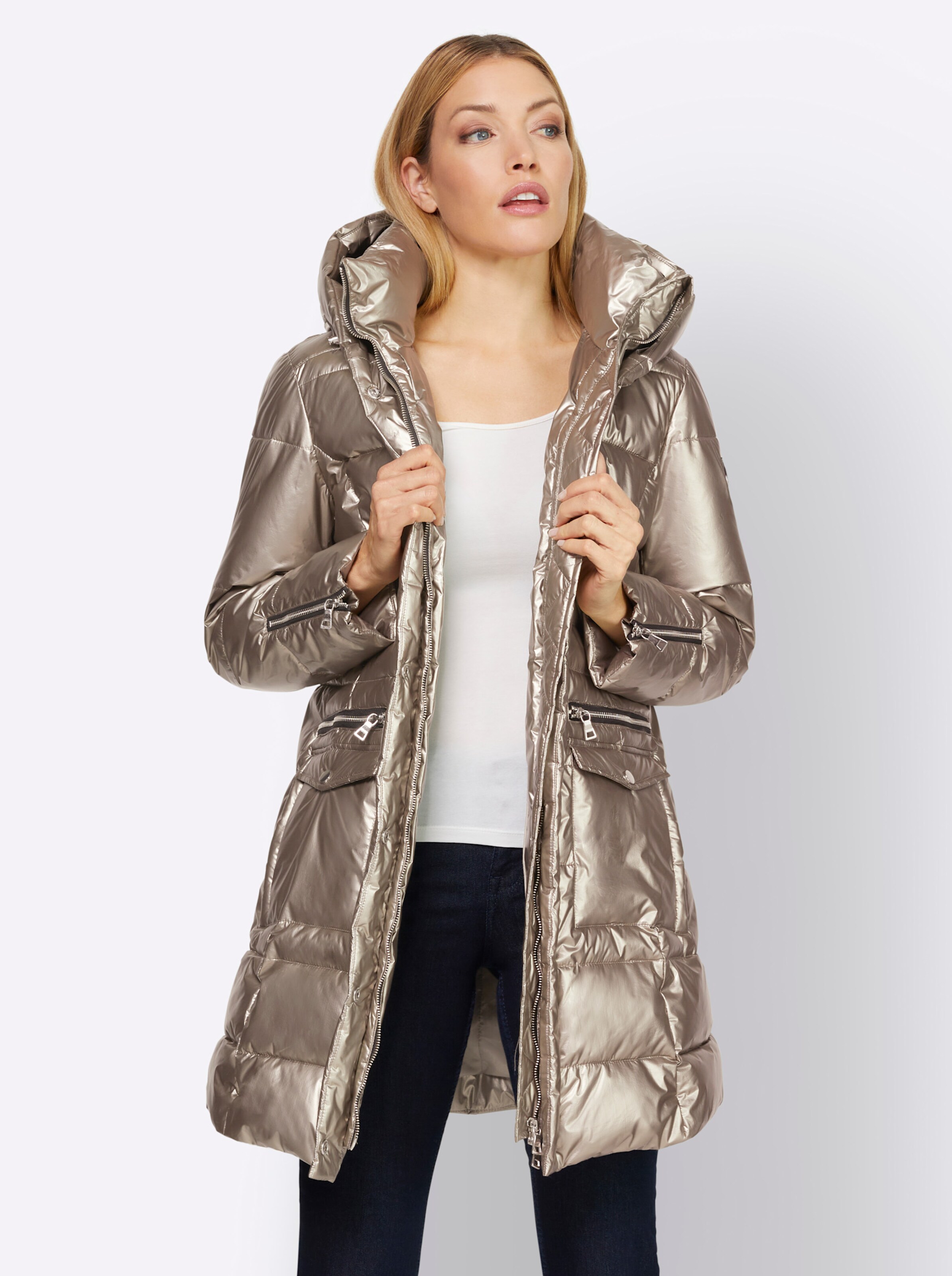 Jacke in metallicfarben von heine