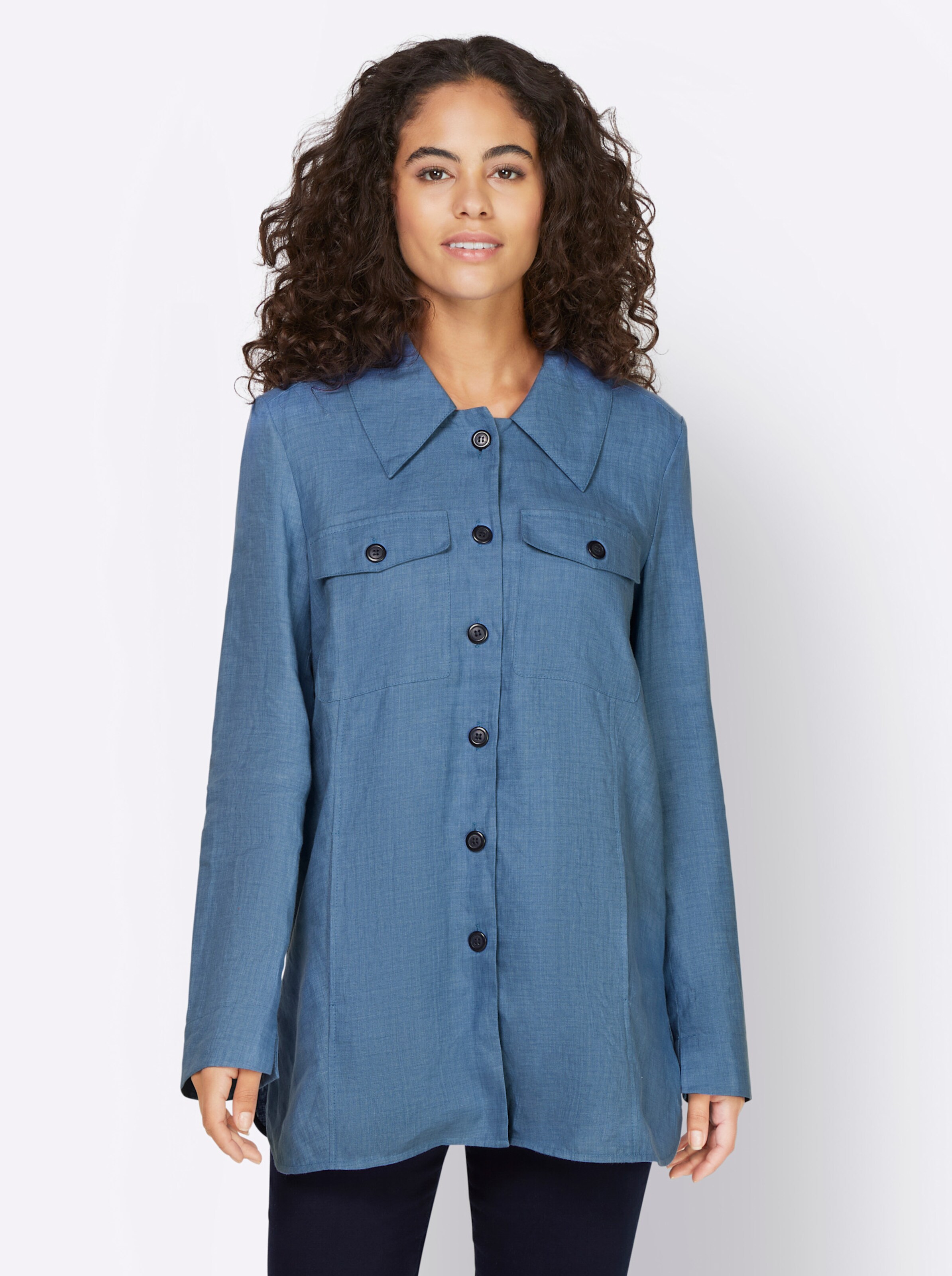 Jacke in mittelblau von heine