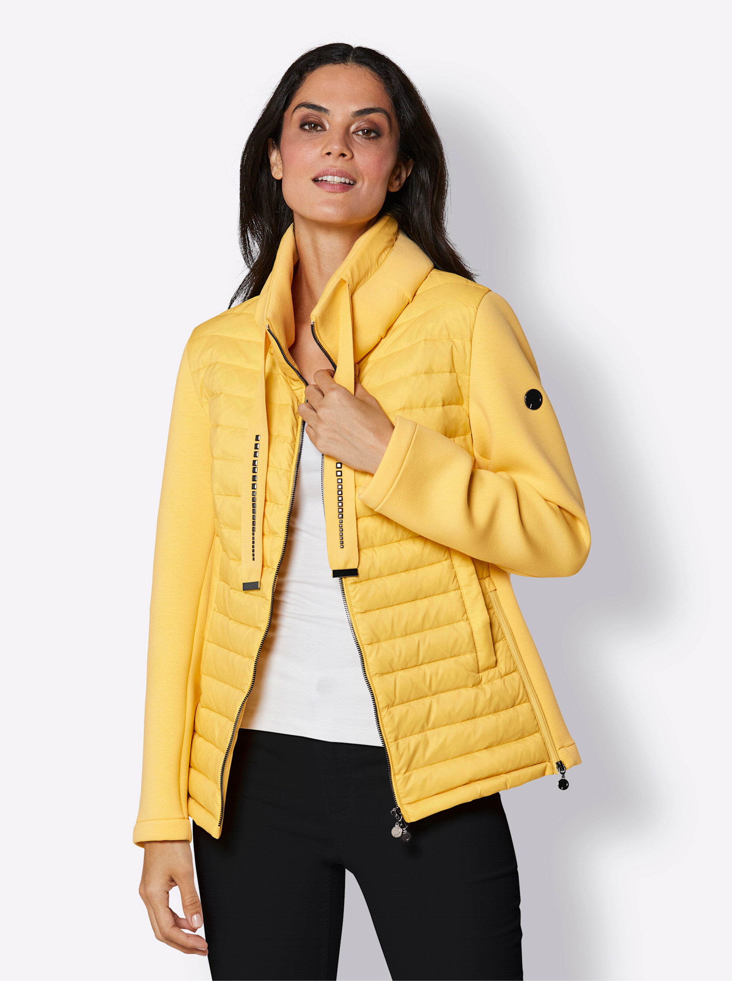 Daunen-Jacke in gelb von CREATION L PREMIUM