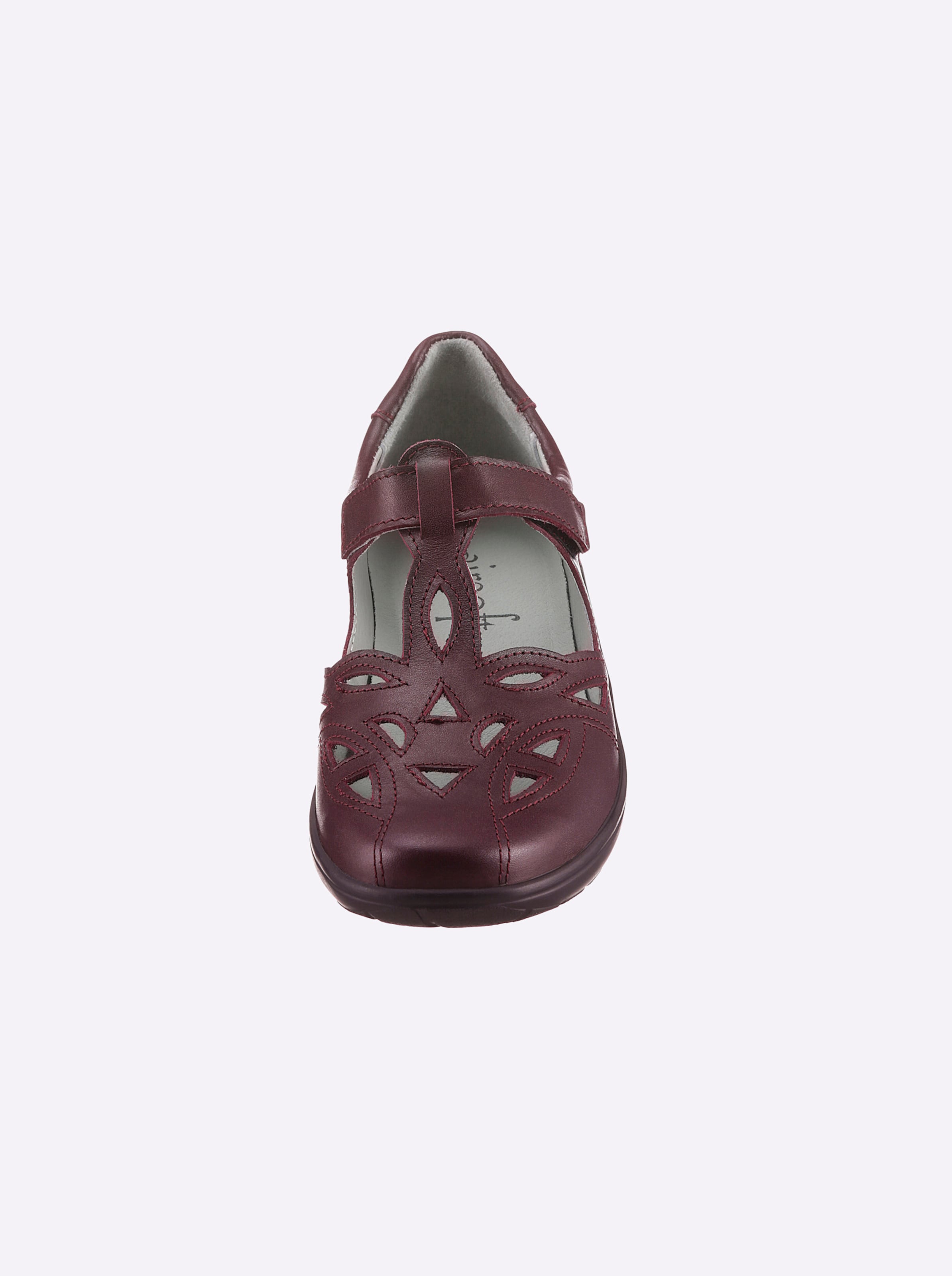 Klettschuh in bordeaux von airsoft comfort+