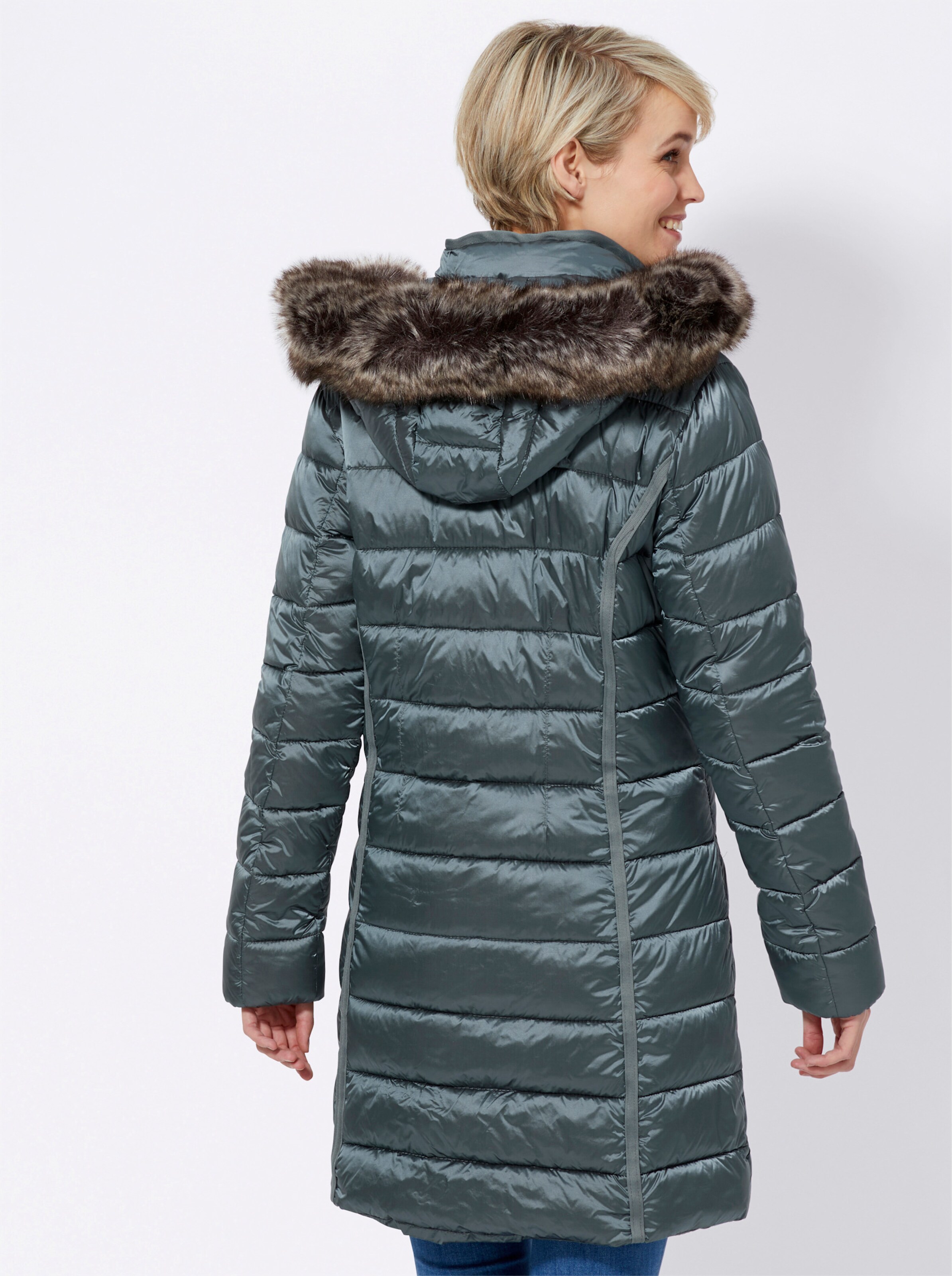 Kurzmantel in jadegrün von Green Goose