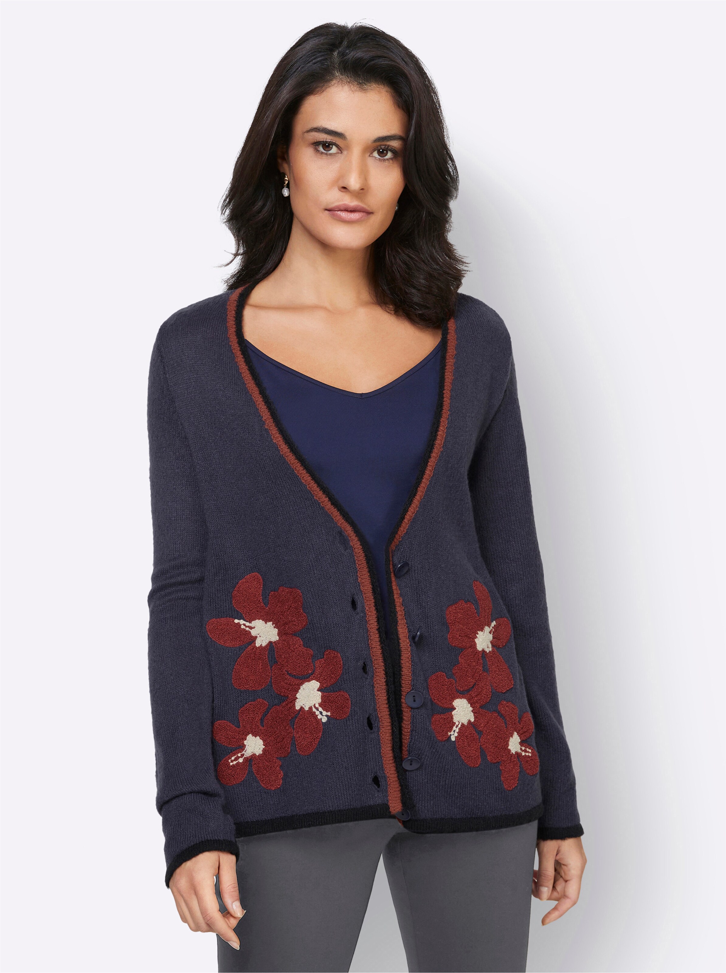 Cardigan in nachtblau von heine