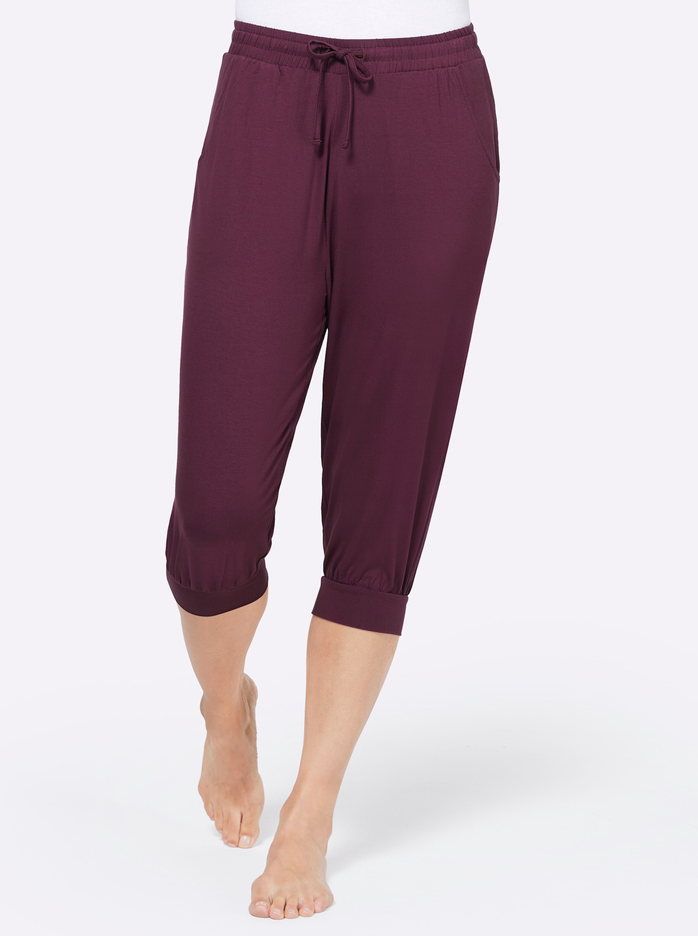 Capri-Hosen in marine + brombeere von feel good