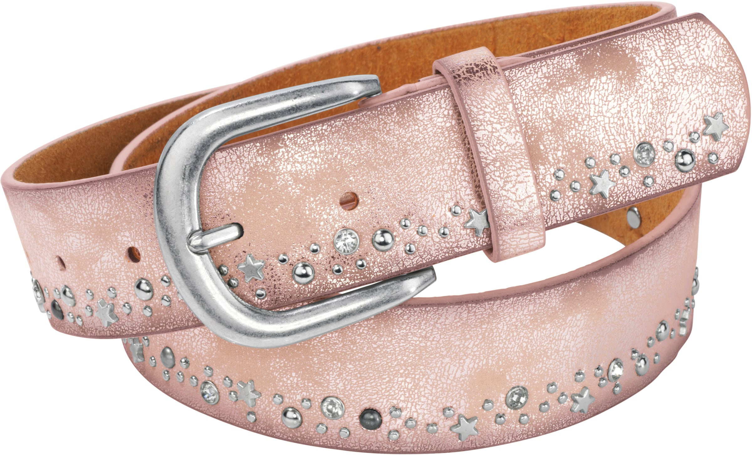 Gürtel in rosé-silberfarben von heine