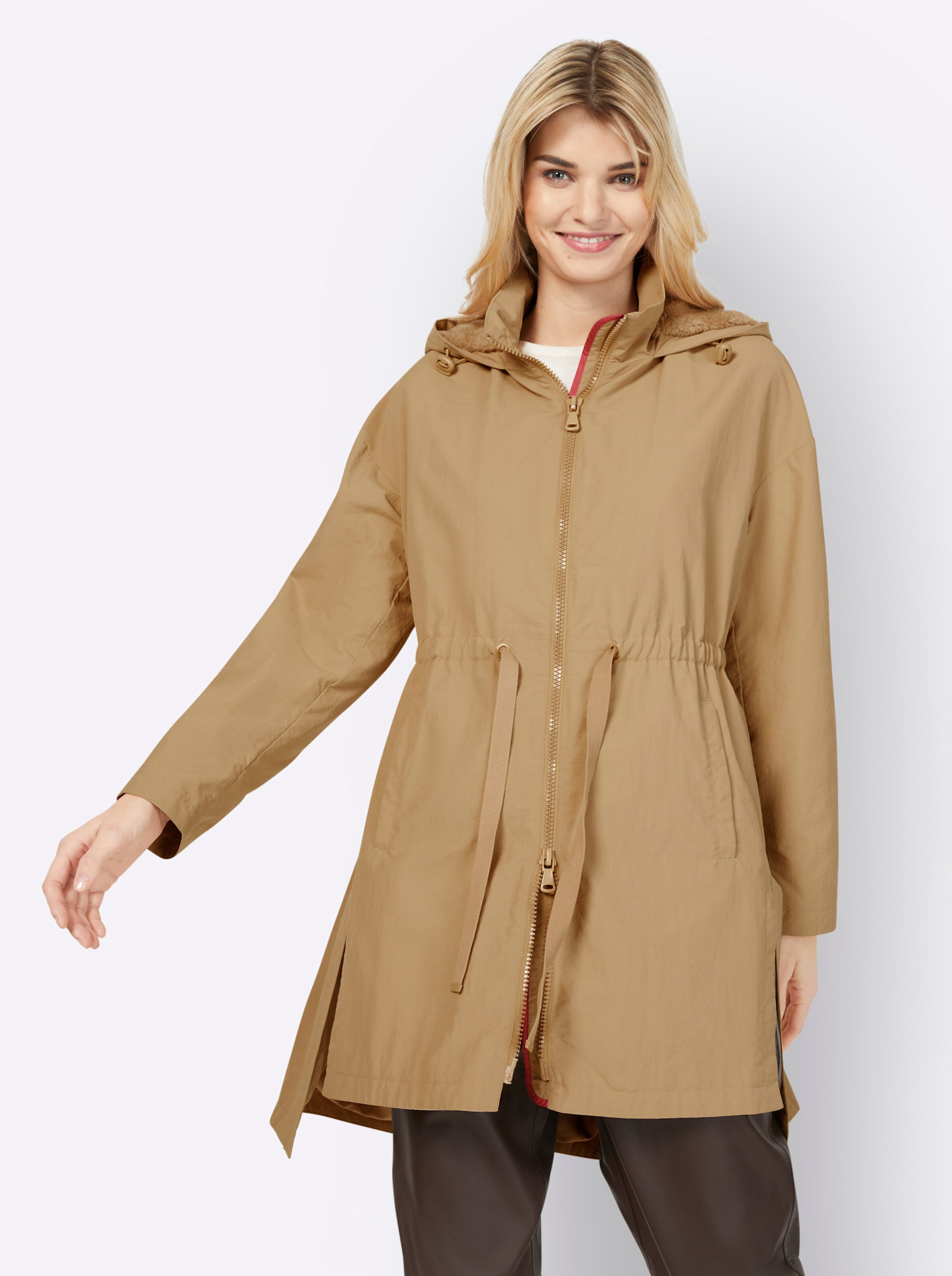Jacke in camel von heine