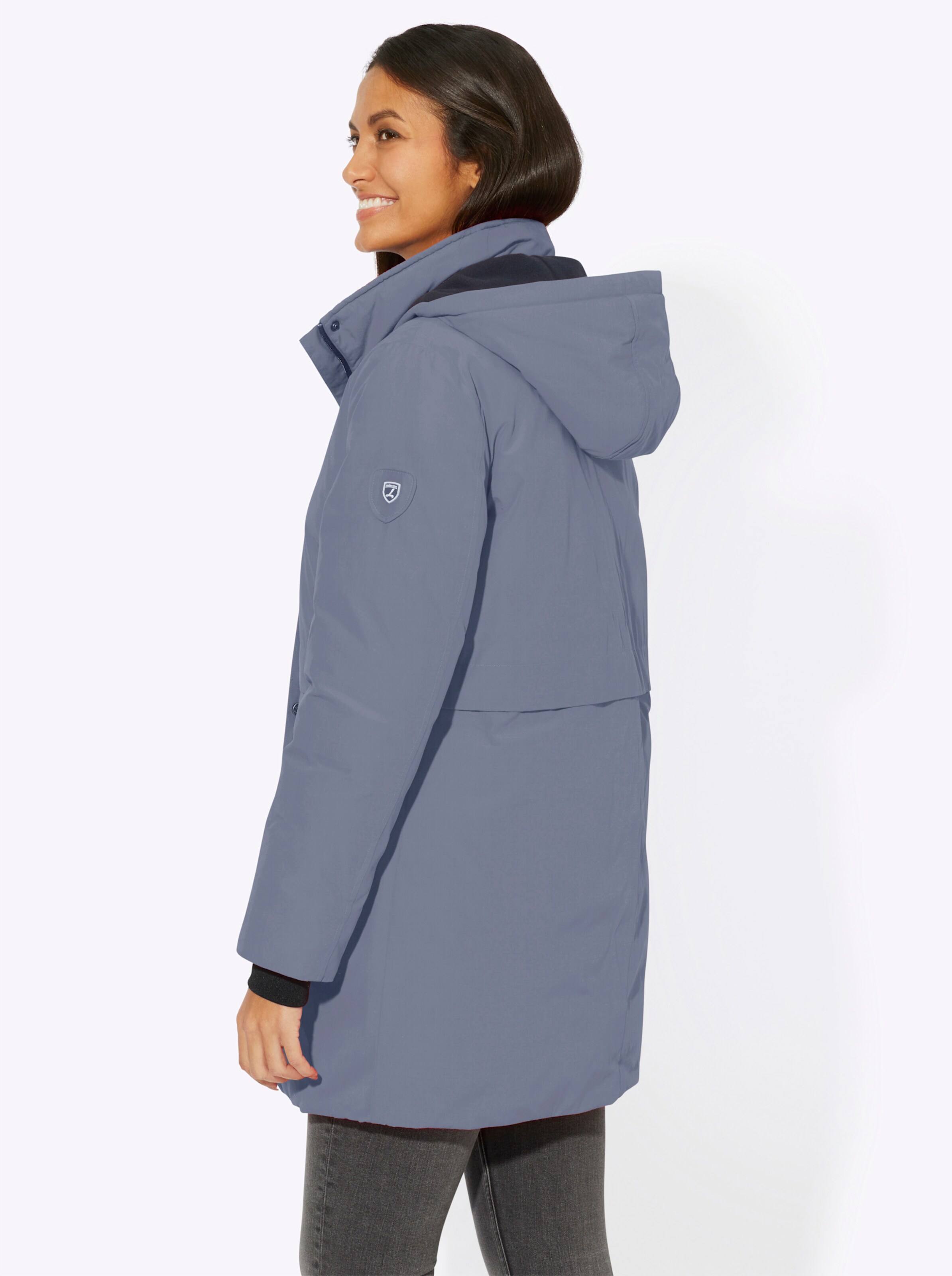 Jacke in rauchblau von heine