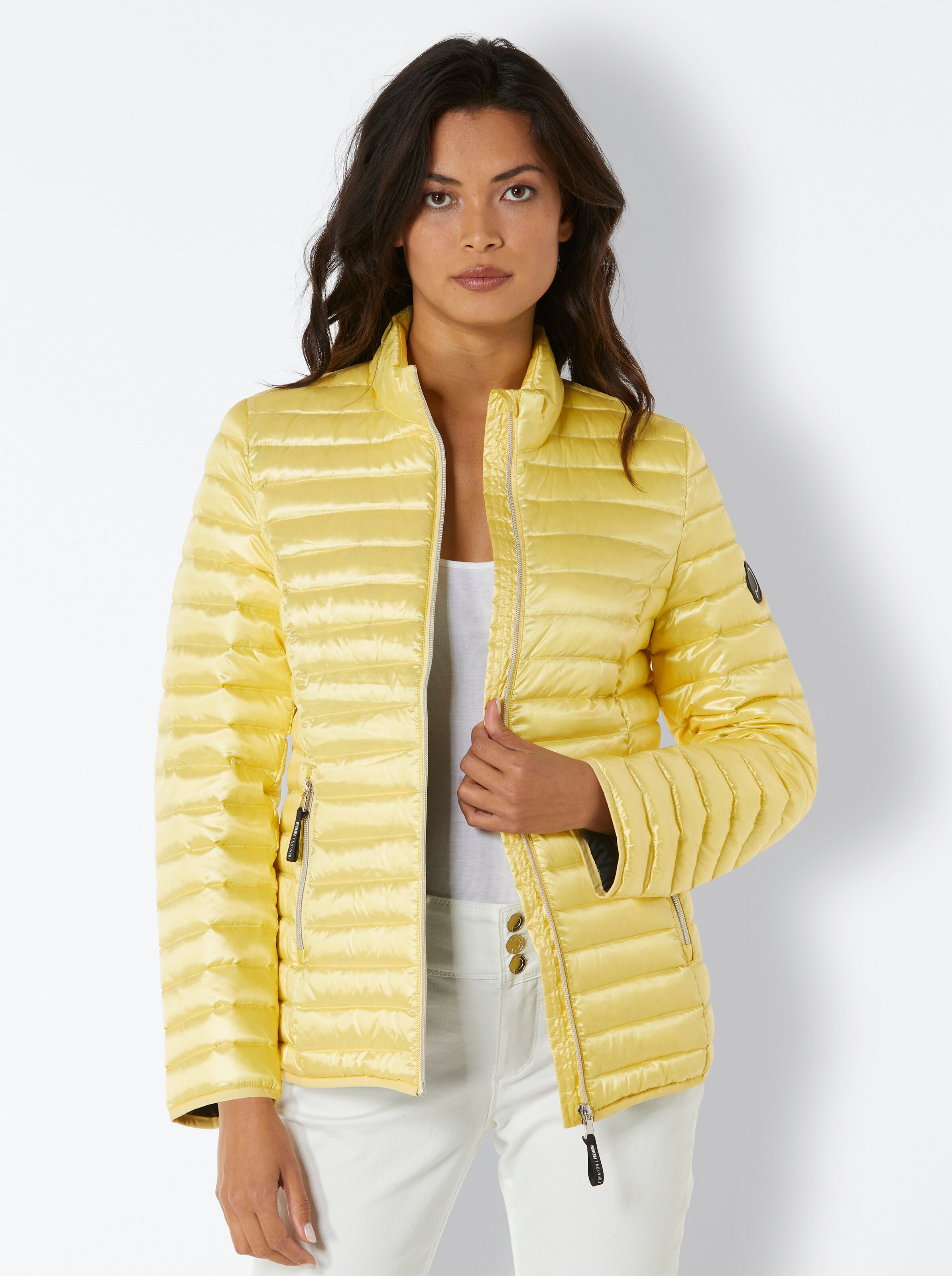 Daunen-Jacke in zitrone von CREATION L PREMIUM